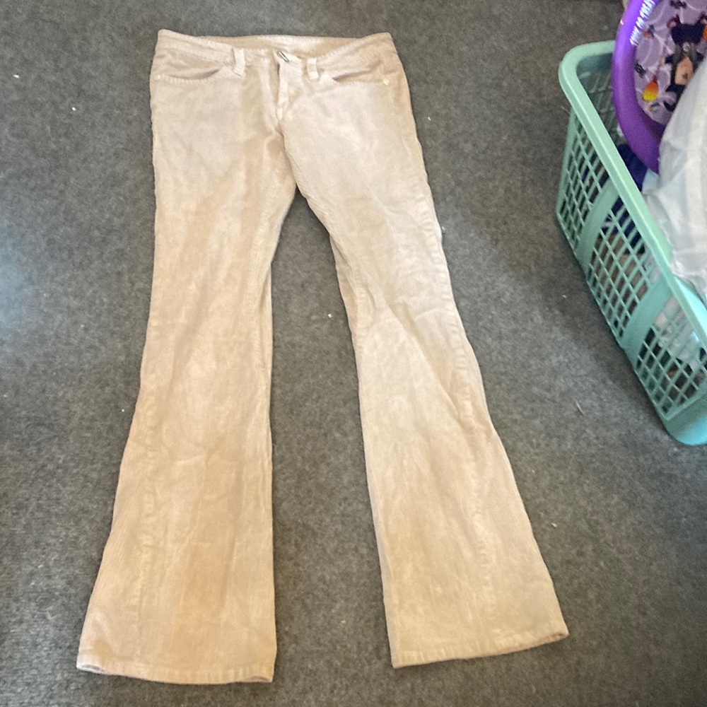 bcbgmaxazria jeans sophie twisted flare corduroy 27